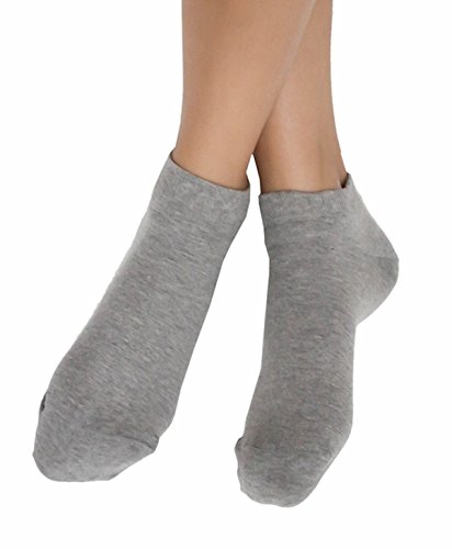 ALBERO NATUR 5 Paare Damen Herren Sneakersocken Bio-Baumwolle Sneaker Socken Söckchen (as3, numeric, numeric_39, numeric_42, regular, regular, Grau) von ALBERO NATUR