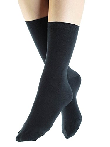 ALBERO NATUR Socken 2 Paar Damen Herren Bio-Baumwolle Freizeitsocken (as3, numeric, numeric_39, numeric_42, regular, regular, Schwarz) von ALBERO NATUR