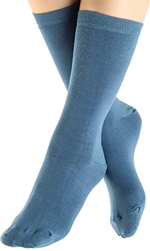 ALBERO NATUR Socken 5 Paar Damen Herren Bio-Baumwolle Freizeitsocken (as3, numeric, numeric_39, numeric_42, regular, regular, Blau) von ALBERO NATUR