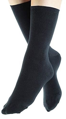 ALBERO NATUR Socken 5 Paar Damen Herren Bio-Baumwolle Freizeitsocken (as3, numeric, numeric_39, numeric_42, regular, regular, Schwarz) von ALBERO NATUR