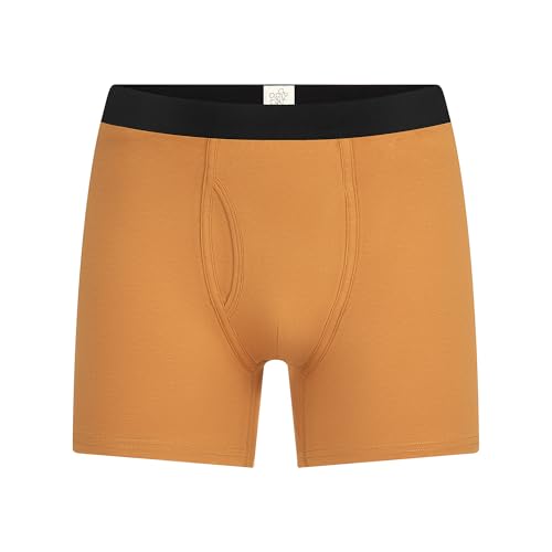 Albero Natur Herren Boxershorts aus Bio-Baumwolljersey GOTS-Zertifiziert (DE/NL/SE/PL, Alphanumerisch, L, Regular, Regular, 1, Zimt) von ALBERO NATUR