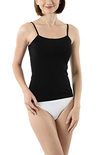 ALBERT KREUZ Damen Spaghetti Top schwarz Stretch-Baumwolle Größe M (38-40) von ALBERT KREUZ