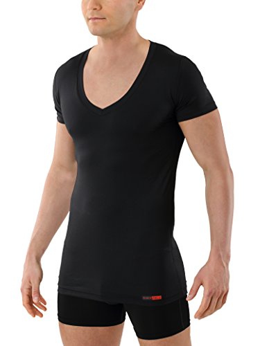 ALBERT KREUZ Deep-V Funktionsunterhemd Business Herrenunterhemd aus Coolmax/Stretch-Baumwolle atmungsaktiv Sommer-Winter Klima-regulierend trockene Haut Kurzarm schwarz 7/XL ALBERT KREUZ Deep-V Funktionsunterhemd Business Herrenunterhemd aus Coolmax/Stretch-Baumwolle atmungsaktiv Sommer-Winter Klima-regulierend trockene Haut Kurzarm schwarz 7/XL von ALBERT KREUZ