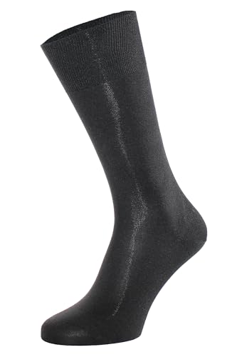 ALBERT KREUZ Die Elegante aus Seide - Herren-Socken aus 98% Seide schwarz 39-41 von ALBERT KREUZ