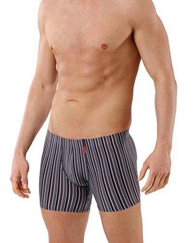ALBERT KREUZ Eng anliegende Boxershorts Retropants Slipboxer Retroshorts aus Mikrofaser atmungsaktiv gestreift rot-schwarz-grau 8/XXL ALBERT KREUZ Eng anliegende Boxershorts Retropants Slipboxer Retroshorts aus Mikrofaser atmungsaktiv gestreift rot-schwarz-grau 8/XXL von ALBERT KREUZ
