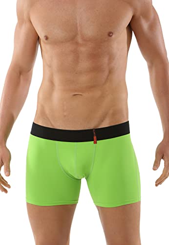 ALBERT KREUZ Eng anliegende Boxershorts Retropants Slipboxer Retroshorts aus Mikrofaser atmungsaktiv grün, Gr. 08/XXL von ALBERT KREUZ