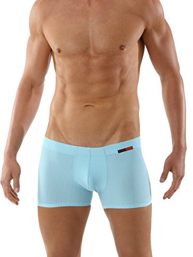 ALBERT KREUZ Eng anliegende Boxershorts Retropants Slipboxer Retroshorts aus Mikrofaser atmungsaktiv meeresblau mit feinem weißen Karomuster 4/S ALBERT KREUZ Eng anliegende Boxershorts Retropants Slipboxer Retroshorts aus Mikrofaser atmungsaktiv meeresblau mit feinem weißen Karomuster 4/S von ALBERT KREUZ