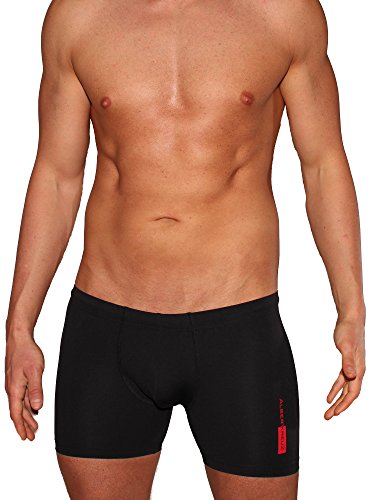 ALBERT KREUZ Eng anliegende Herren Badehose Swim-Shorts schwarz 4/S von ALBERT KREUZ