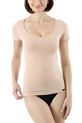 ALBERT KREUZ unsichtbares Damen Business Unterhemd mit Kurzarm und tiefem Rundausschnitt Bio-Stretch-Baumwolle extra-lang, Gr. XS / 34-36 ALBERT KREUZ unsichtbares Damen Business Unterhemd mit Kurzarm und tiefem Rundausschnitt Bio-Stretch-Baumwolle extra-lang, Gr. XS / 34-36 von ALBERT KREUZ