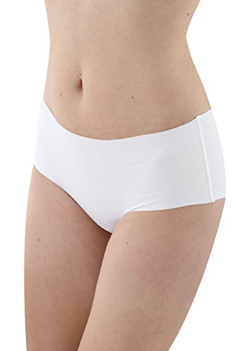 Albert Kreuz 3er-Pack Damen Lasercut nahtlos Clean Cut Taillenslip aus Baumwolle Elastan weiß Größe S (36-38) von ALBERT KREUZ