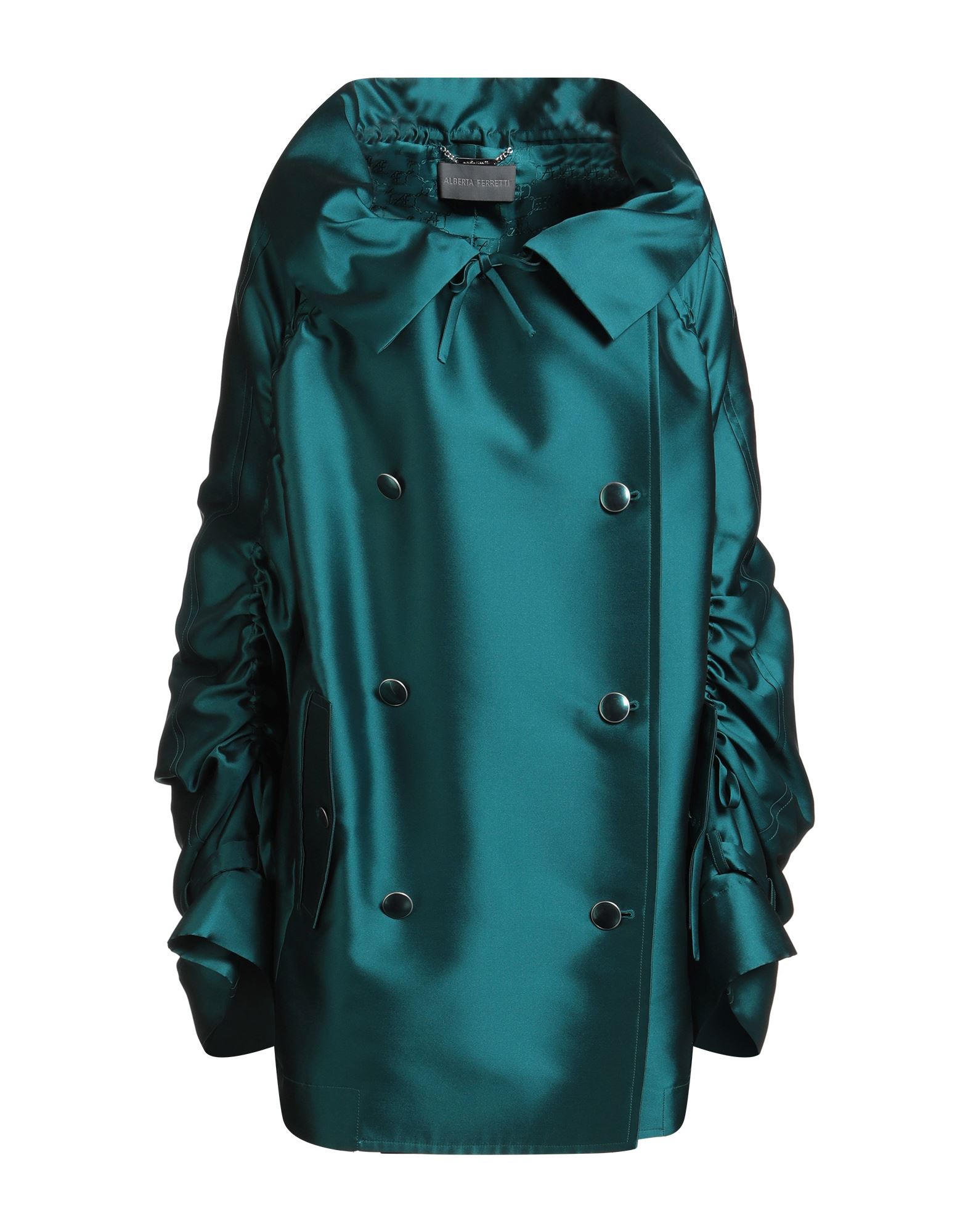 ALBERTA FERRETTI Jacke, Mantel & Trenchcoat Damen Smaragdgrün von ALBERTA FERRETTI