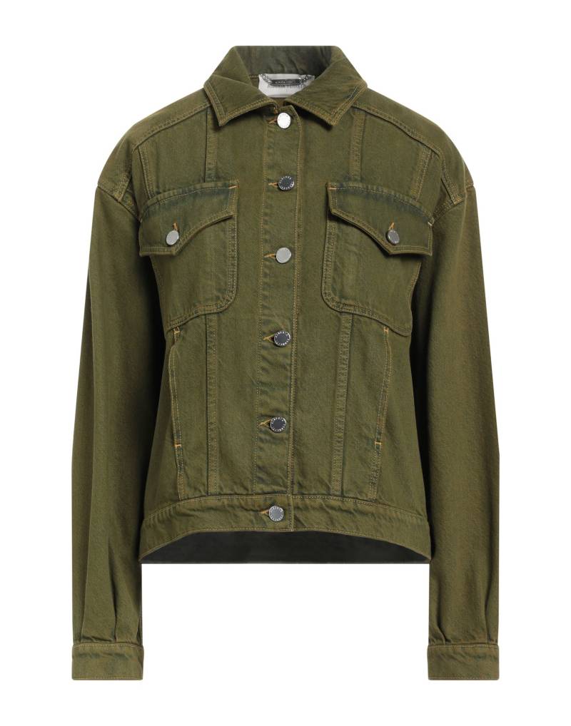 ALBERTA FERRETTI Jeansjacke/-mantel Damen Militärgrün von ALBERTA FERRETTI