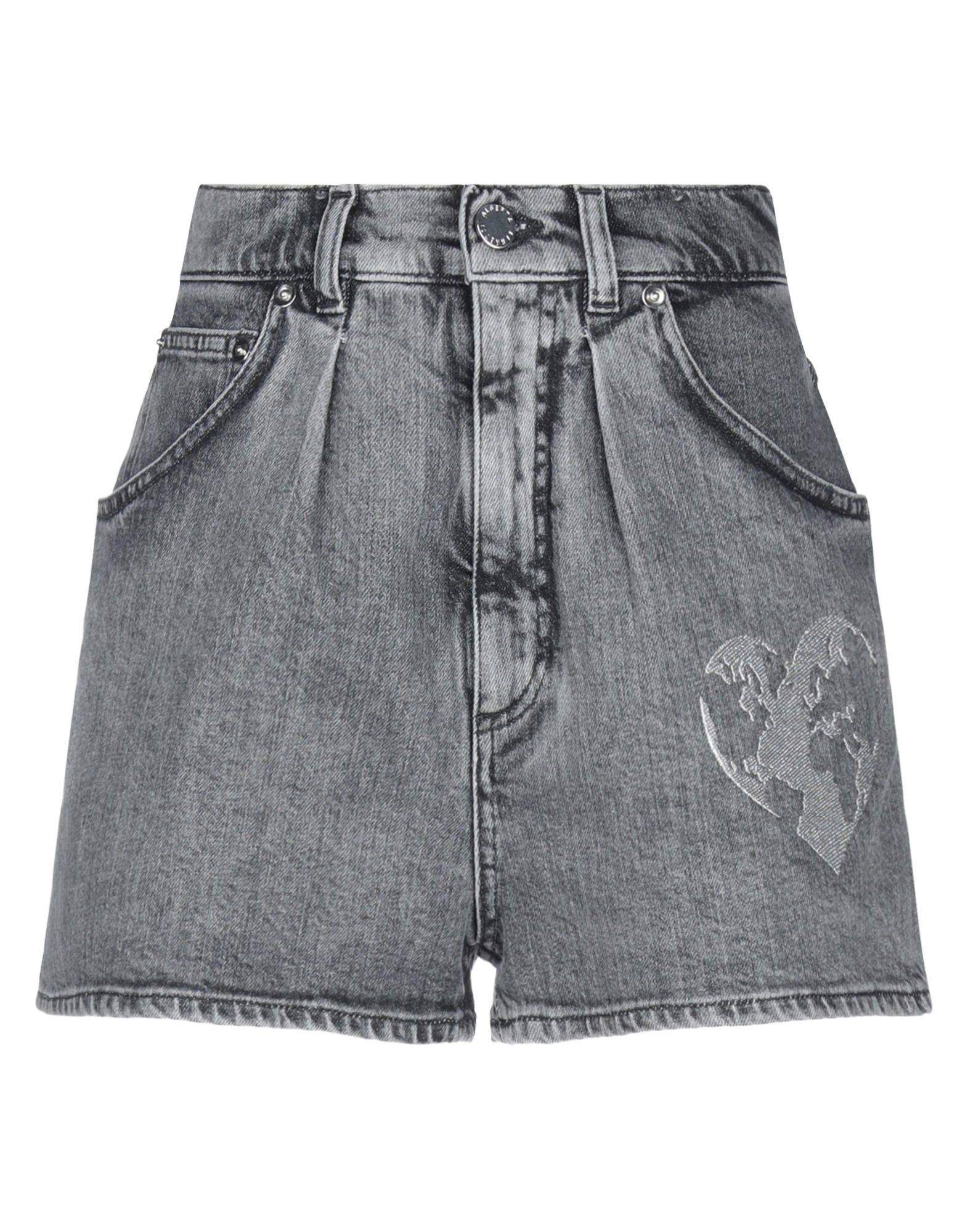 ALBERTA FERRETTI Jeansshorts Damen Granitgrau von ALBERTA FERRETTI