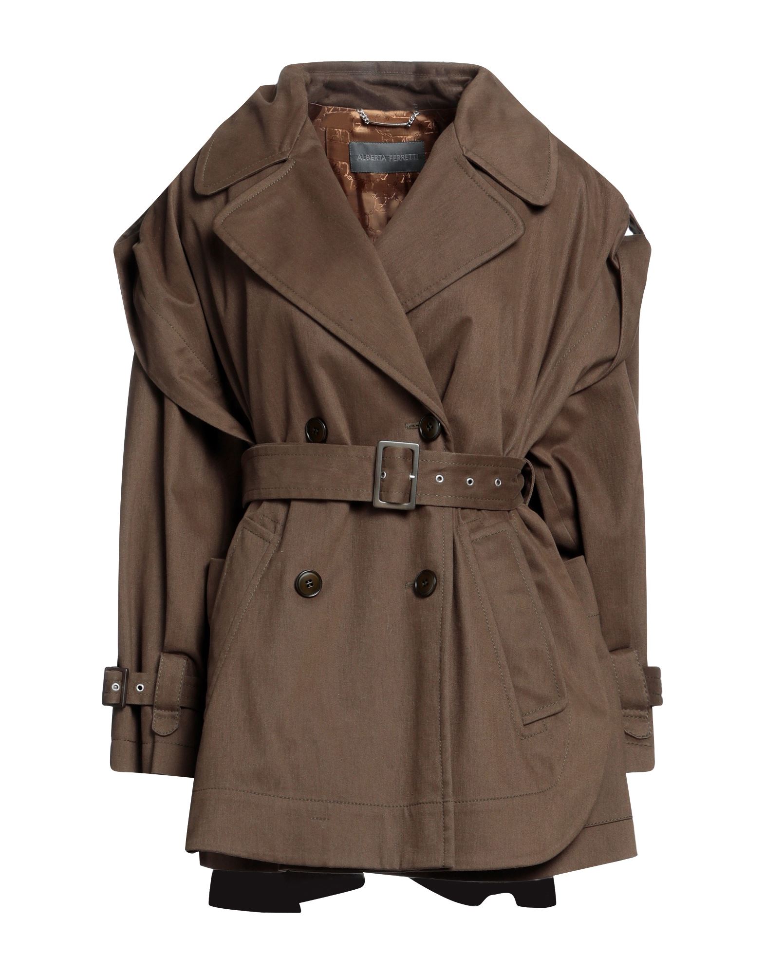 ALBERTA FERRETTI Jacke, Mantel & Trenchcoat Damen Militärgrün von ALBERTA FERRETTI