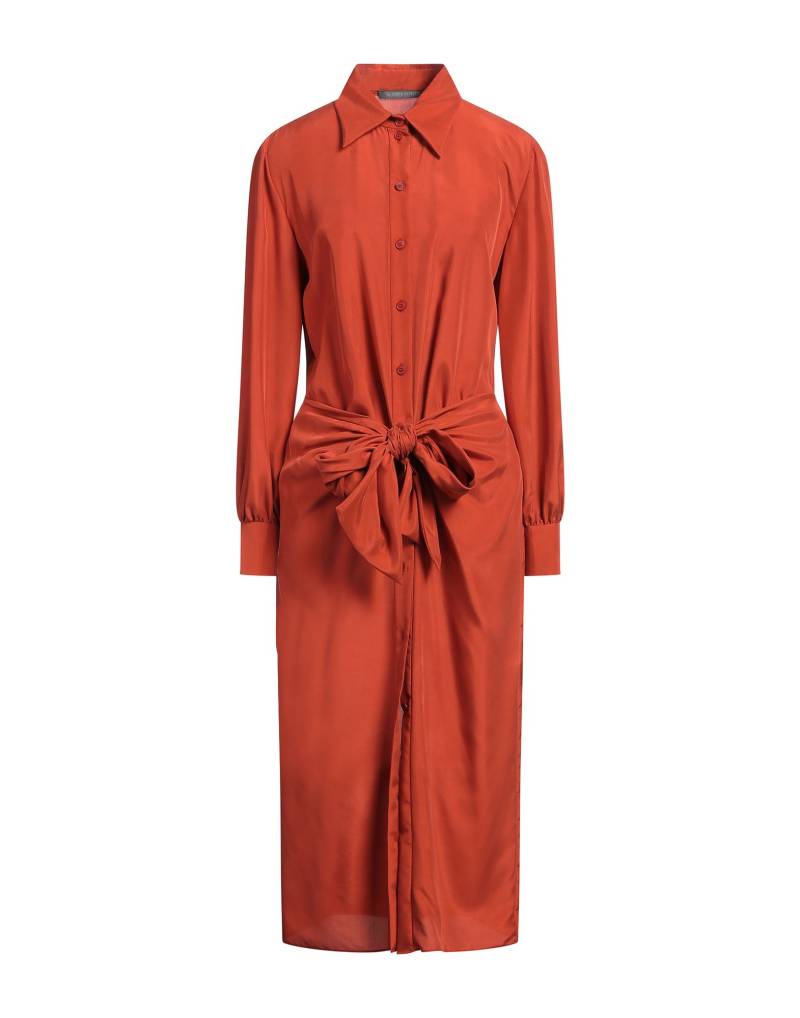 ALBERTA FERRETTI Midi-kleid Damen Rostrot von ALBERTA FERRETTI