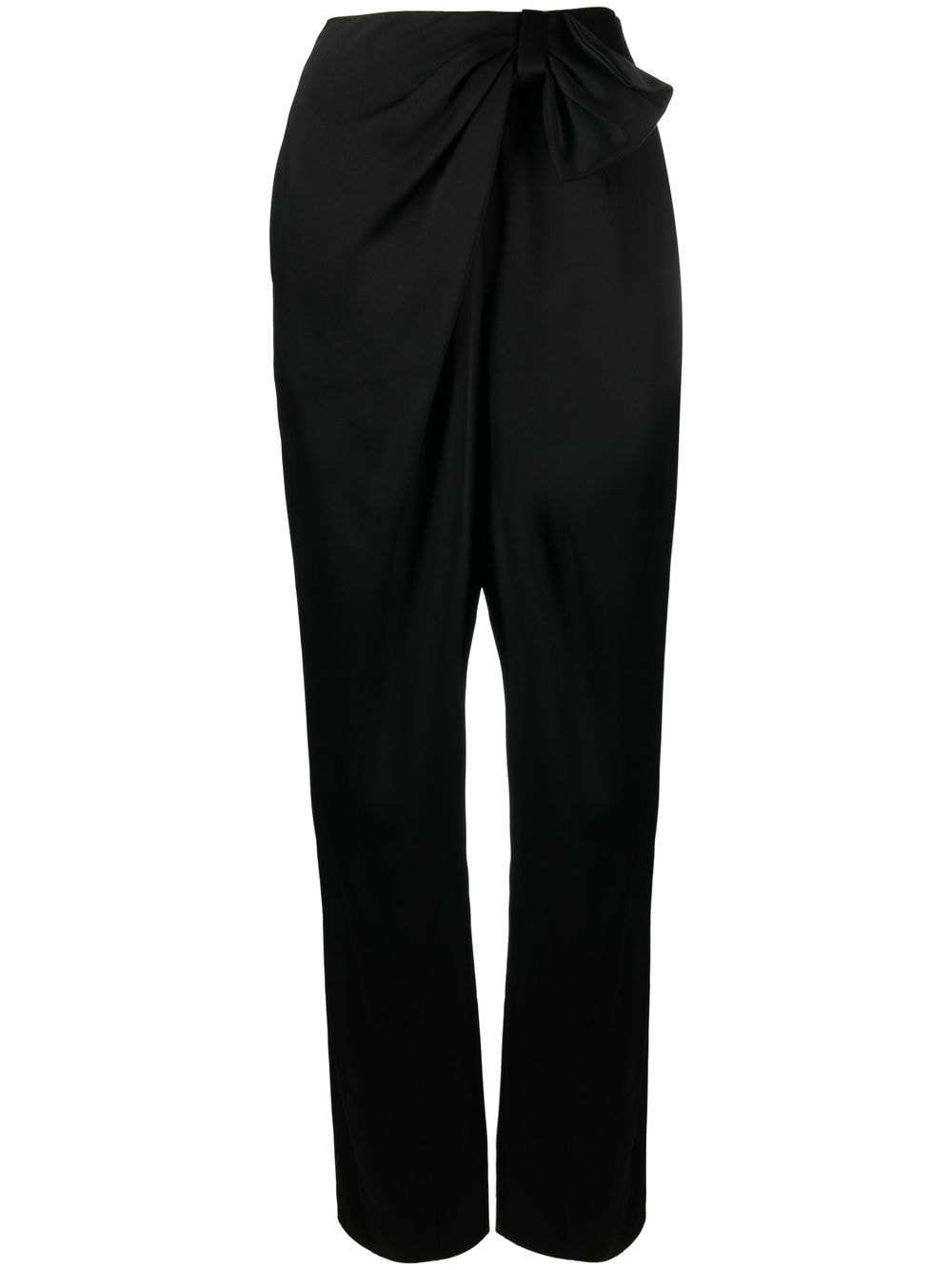 Alberta Ferretti Tapered-Hose mit Schleife - Schwarz von Alberta Ferretti