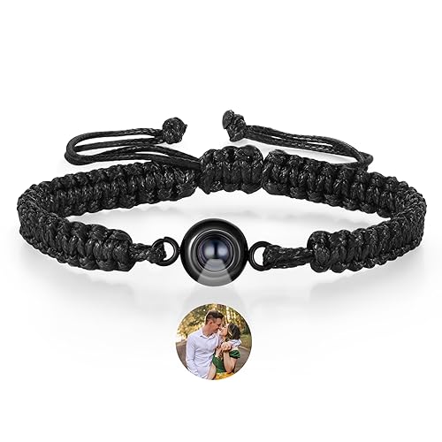 ALBERTBAND Armband mit Foto Personalisierte Armband mit Bild Paar Armbänder Partner Beste Freunde bff Armband Geschenke für Geburtstage, Weihnachten von ALBERTBAND