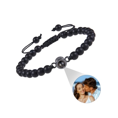 ALBERTBAND Tigerauge Perlen Armband Mit Bild - Personalisierte Foto Projektion Armband für Ihn Partner Paar - Geschenke für Geburtstage, Valentinstag, Weihnachten ALBERTBAND Tigerauge Perlen Armband Mit Bild - Personalisierte Foto Projektion Armband für Ihn Partner Paar - Geschenke für Geburtstage, Valentinstag, Weihnachten von ALBERTBAND