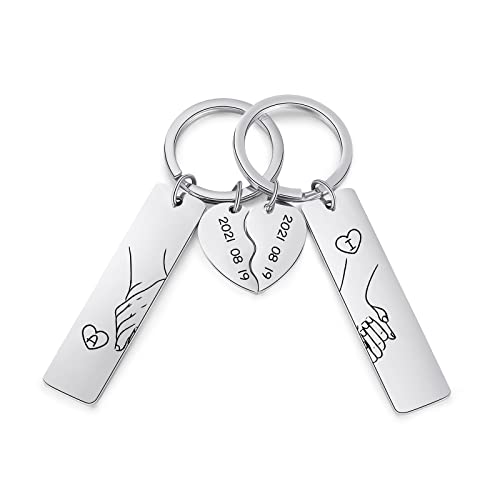 ALBERTBAND Schlüsselanhänger Personalisierte mit Graver | Geschenk für Freundin Freund Valentinstag Weihnachten | Partner Schlüsselanhänger ALBERTBAND Schlüsselanhänger Personalisierte mit Graver | Geschenk für Freundin Freund Valentinstag Weihnachten | Partner Schlüsselanhänger von ALBERTBAND