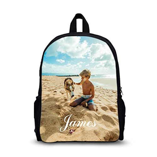 ALBERTBAND Schultaschen | Schulrucksack für Jungen | Personalisierter Foto-Rucksack, Kinderrucksack, Kindersporttasche | Schultaschen für Jugendliche, Erwachsene, Mädchen (#1-11 * 16inch) von ALBERTBAND