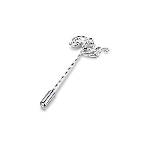 Albertband Personalisierte Name Brosche Pins für Frauen Gravierte Monogramm Buchstaben Alphabet Initial Anstecknadel Broschen Rede Meetings Party Brosche in Gold/Roségold/Silber (#style 3) von ALBERTBAND