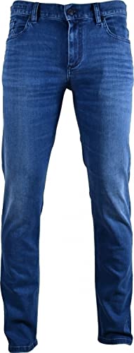 ALBERTO - Herren 5-Pocket Jeans Regular Fit (1572 4817), Größe:W32/L30, Farbe:Navy (898) von ALBERTO