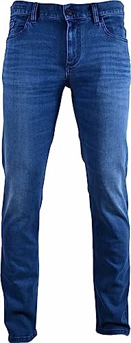 ALBERTO - Herren 5-Pocket Jeans Regular Fit (1572 4817), Größe:W38/L34, Farbe:Navy (898) von ALBERTO