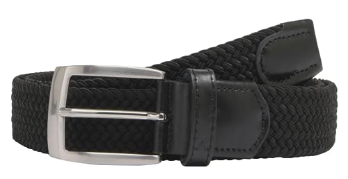 ALBERTO Herren Gürtel Basic Braided 8330 (schwarz 999, 90) von ALBERTO