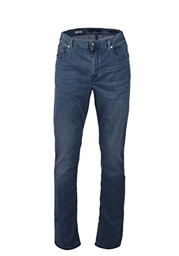 ALBERTO Regular Fit Jeans 5-Pocket Reißverschluss Mittelblau Größe W31 L32 von ALBERTO