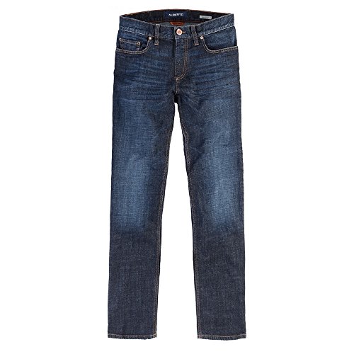 ALBERTO Regular Slim Fit Jeans Nachtblau Größe W40 L30 von ALBERTO