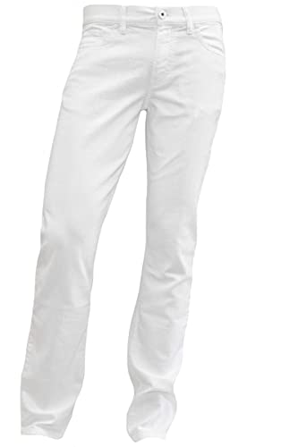 ALBERTO Regular Slim Fit Pipe Jeans T400 Light Denim weiß Größe W32 L30 von ALBERTO