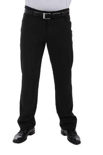 Alberto Herren Hose Stone Modern Fit Ceramica® Dressy Pants, Größe:W32/L30;Farbe:black von ALBERTO