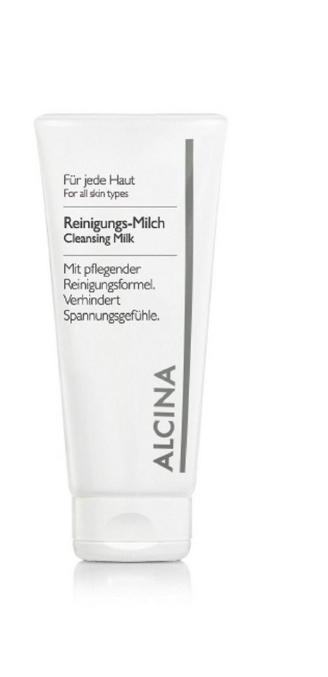 ALCINA 2-in-1 Gesichtswasser und Peeling ALCINA Reinigungs-Milch (150 ml), Reinigungsmilch mit Traubenkernöl von ALCINA