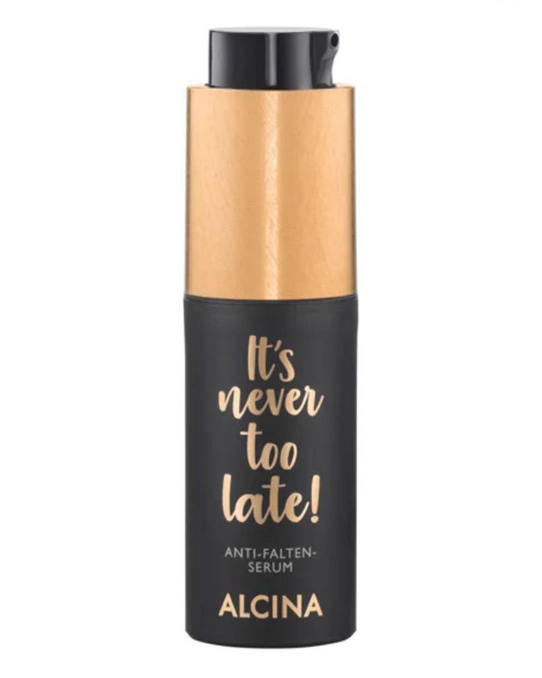 ALCINA Gesichtsserum ALCINA It’s never too late Anti-Falten-Serum (30 ml) Packung, Anti-Aging-Wirkung, strafft die Haut, reduziert Fältchen von ALCINA
