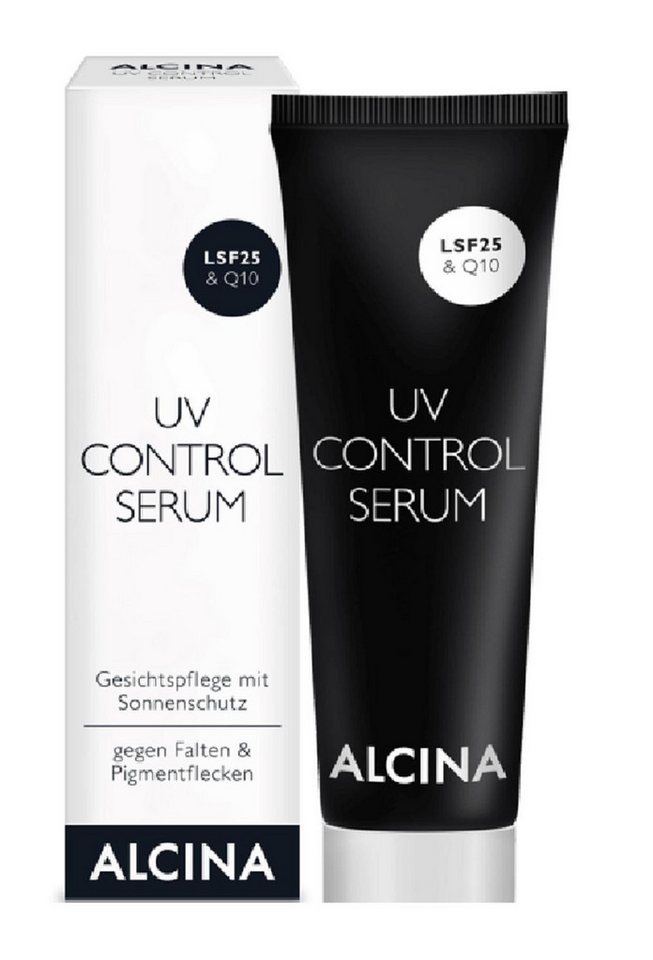 ALCINA Gesichtsserum ALCINA UV Control Serum 50 ml Packung, sie zieht schnell in die Haut ein, glättet und schützt von ALCINA
