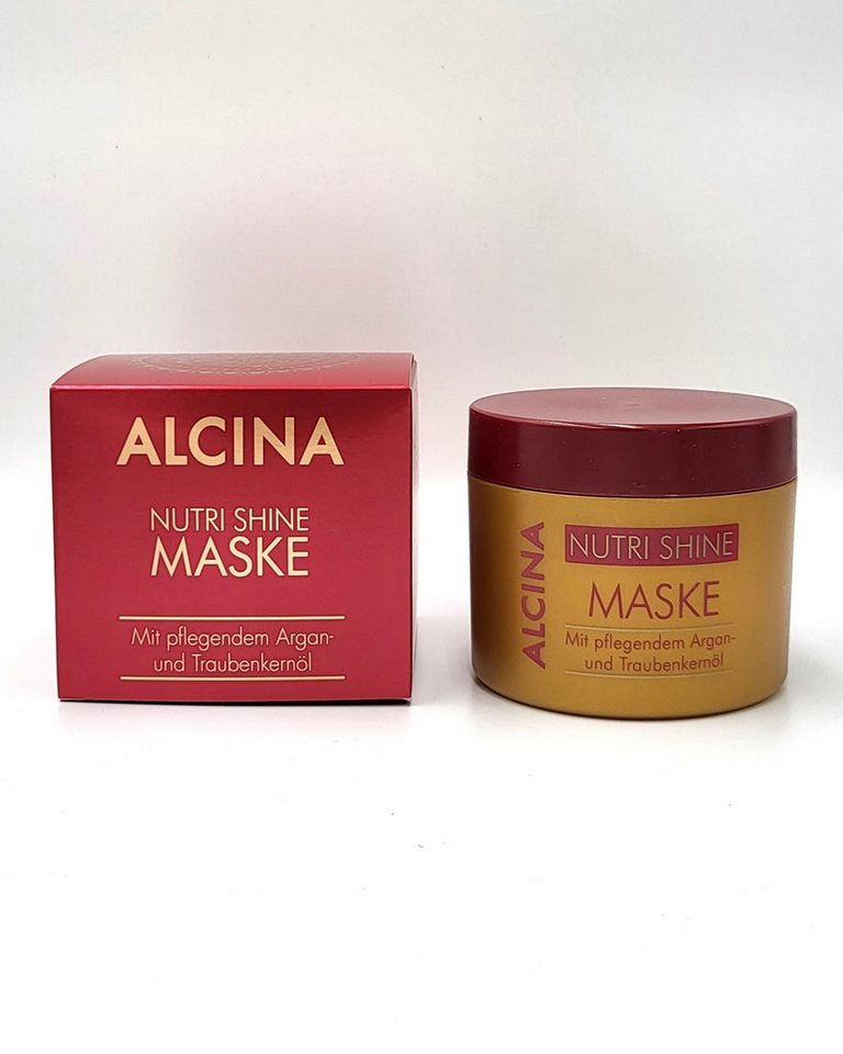 ALCINA Haarmaske ALCINA Nutri Shine Maske für geschmeidig glänzendes Haar 200 ml, Packung, Luxuriöse Haarmaske mit Arganöl für seidig glänzendes Haar. ALCINA Haarmaske ALCINA Nutri Shine Maske für geschmeidig glänzendes Haar 200 ml, Packung, Luxuriöse Haarmaske mit Arganöl für seidig glänzendes Haar. von ALCINA