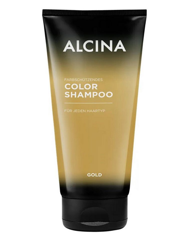 ALCINA Haarshampoo ALCINA Color Shampoo in Farbe gold (200 ml), Packung, reinigt und frischt auf, verleiht lebendigen Glanz von ALCINA