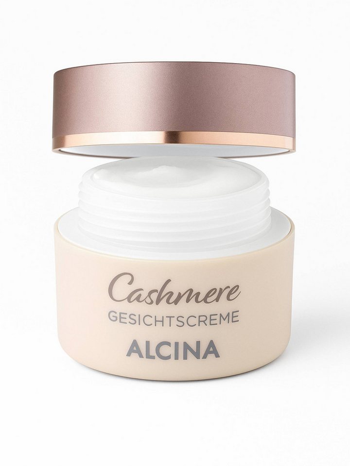ALCINA Tagescreme Cashmere Gesichtscreme (50 ml) pflegt trockene Winterhaut Packung, ideal für trockene Winterhaut, lindert Spannungsgefühle von ALCINA