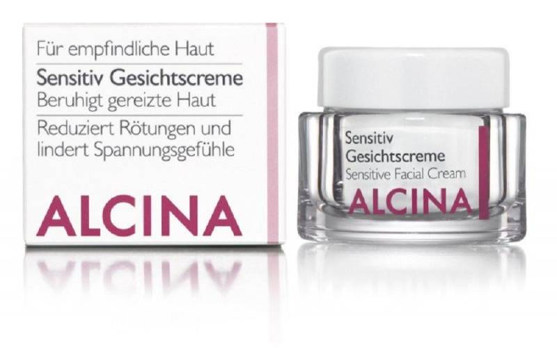 ALCINA Tagescreme ALCINA Sensitiv Gesichtscreme (50 ml) Packung, Gesichtscreme mit Avocado-Öl und Haferextrakt. von ALCINA