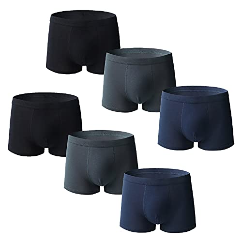 ALCRISP Boxershorts Herren 4er/5er/6er Pack L-6XL Bequem und Atmungsaktiv Unterwäsche Unterhosen Männer Men Retroshorts von ALCRISP