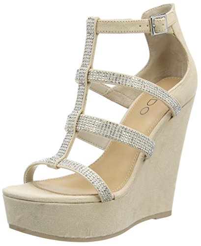 ALDO Damen Belladonna T-Spangen Sandalen, Elfenbein (Bone / 32), 37 EU von ALDO