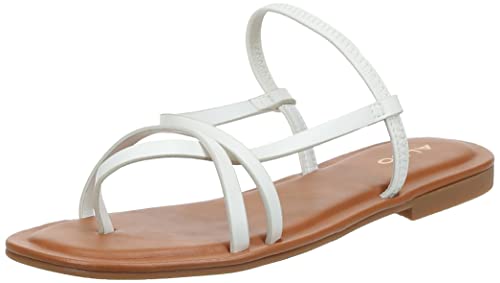 ALDO Damen Broasa Flache Sandale, Weiß, 36 EU von ALDO