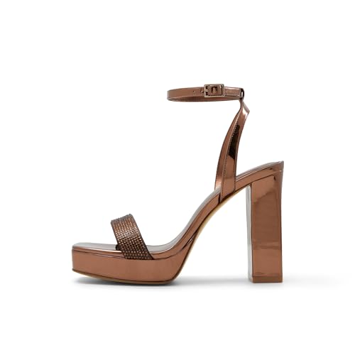 ALDO Damen Diedra Sandale mit Absatz, Bronze, 38.5 EU von ALDO