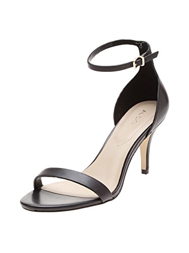 ALDO Damen Knöchelriemchen Riemchensandalen ZENAVIA, Schwarz (97 Black Leather), Gr. 36 (UK 3) von ALDO