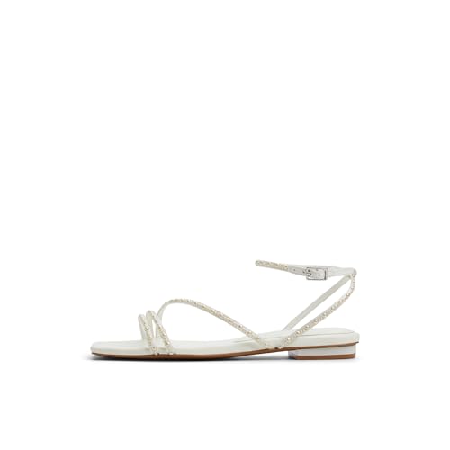 ALDO Damen Marjorie Flache Sandale, Weiss/opulenter Garten, 40 EU ALDO Damen Marjorie Flache Sandale, Weiss/opulenter Garten, 40 EU von ALDO