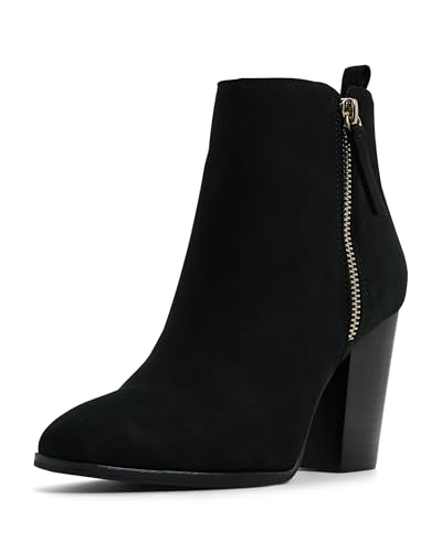 ALDO Damen Noemieflex Stiefelette mit Blockabsatz, Schwarzes Wildleder, 40 EU von ALDO