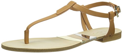 ALDO Damen Susie T-Spangen Sandalen, Braun (Cognac / 28), 39 EU von ALDO