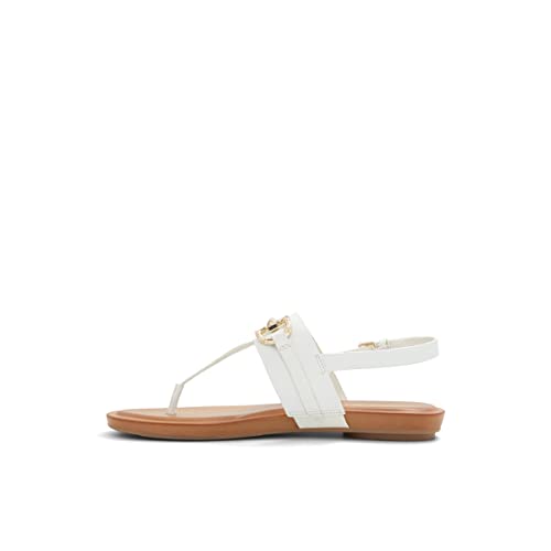 ALDO Damen Tany Flache Sandale, offen, weiß, 35 EU von ALDO