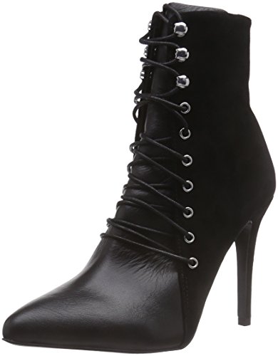 ALDO Damen Zarcone Kurzschaft Stiefel, Schwarz (Black Leather 97), 38 von ALDO