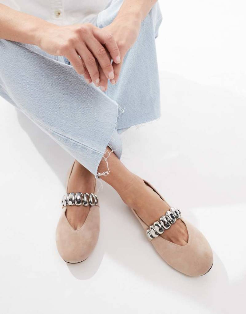 ALDO - Figgis - Mary-Jane-Schuhe aus Wildleder in Beige-Braun von ALDO